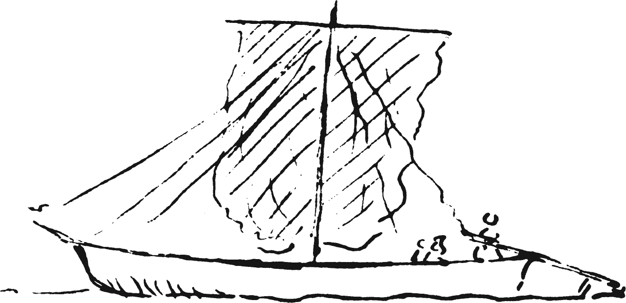 Figure 7.4. Sailboat on the Mississippi.